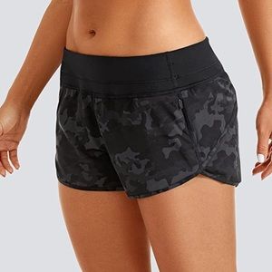 Crz Yoga camo running shorts